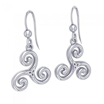 Celtic Triskelion Trinity Knot Earrings TER709 - Jewelry